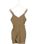 ALO Brown Alo Yoga Alosoft Suns Out Romper Olive Tree BROWN, size UK S — front