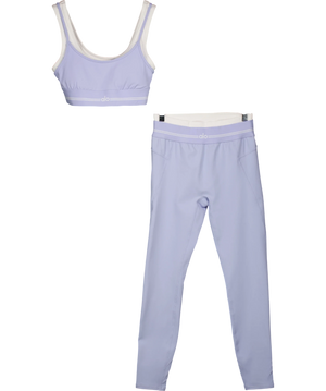 ALO Blue Airbrush Better Together 2-piece Set Light Provence Blue/white UK XS