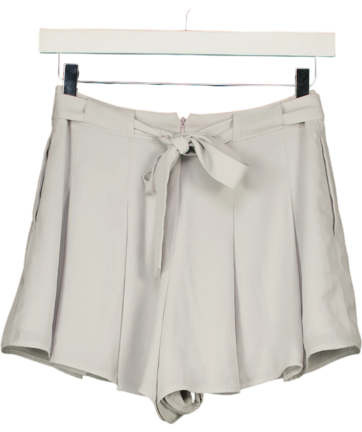 Sunday best Grey pleated shorts, size UK 6 — back