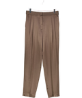 Babaton taupe Vogue Satin Pant, size UK 6 — front