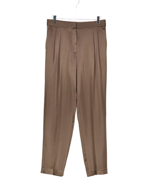 Babaton Vogue Satin Pant Brown UK 6
