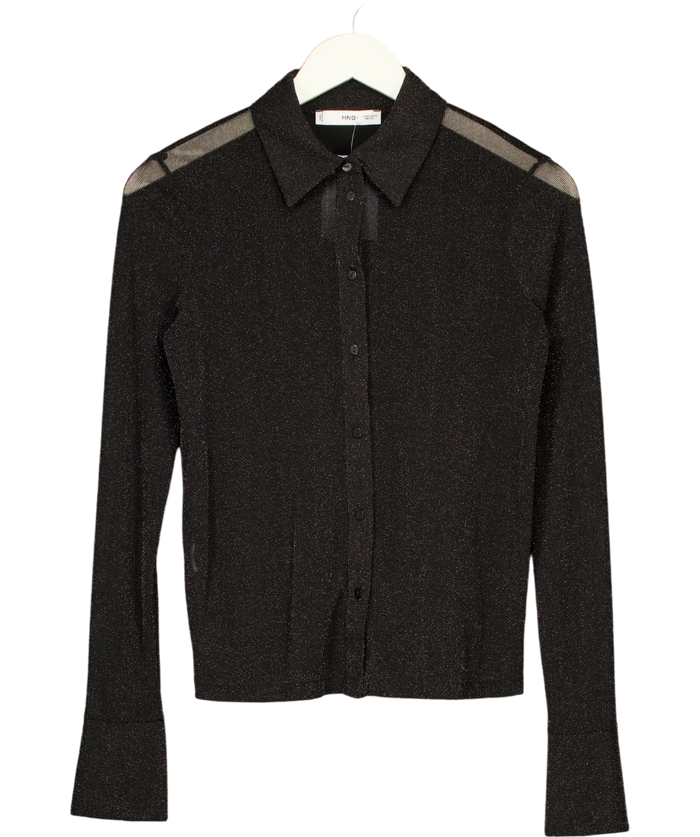 MNG Black And Metallic Shirt UK S