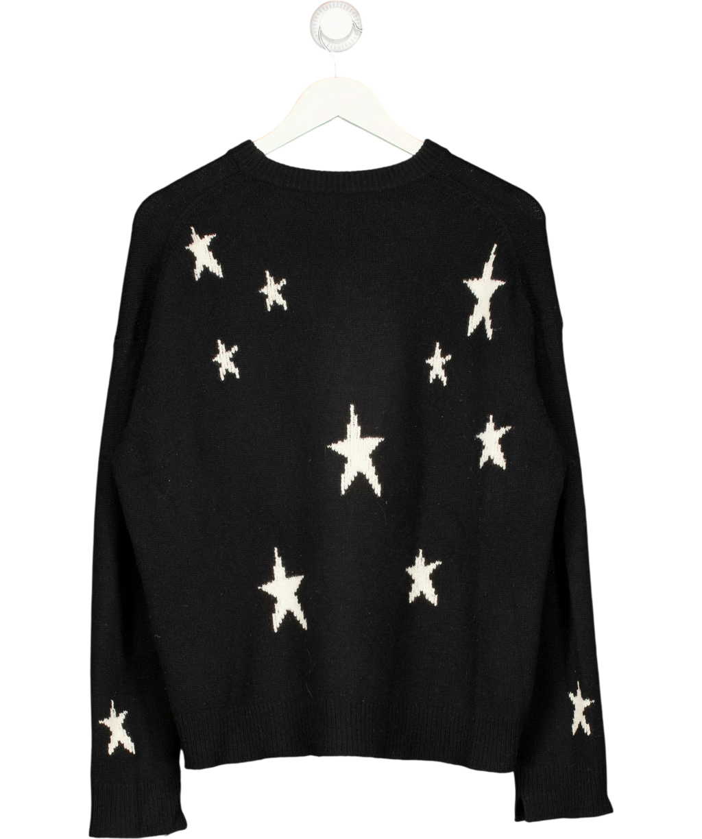 Zadig & Voltaire Black Markus Cashmere Star Jumper, size UK S — back
