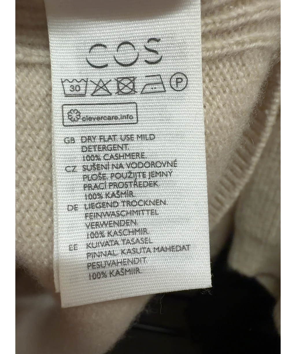 cos Cream Colour, size UK M — care label