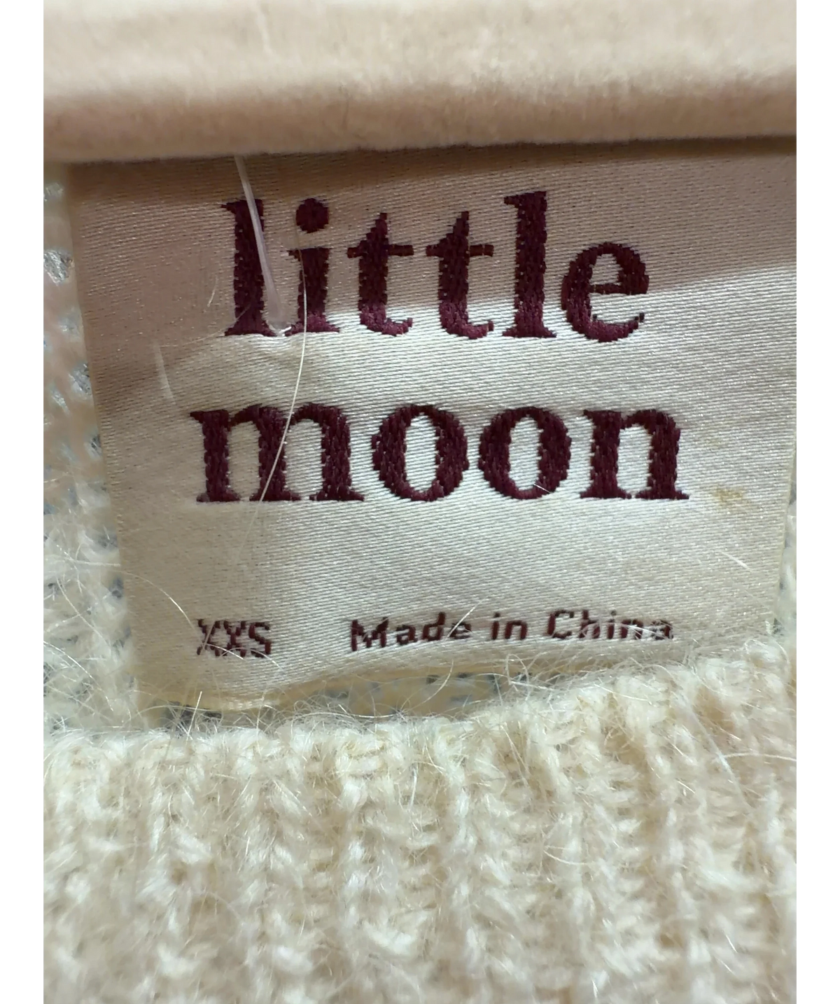 little moon Cream Colour, size UK XXS — detail