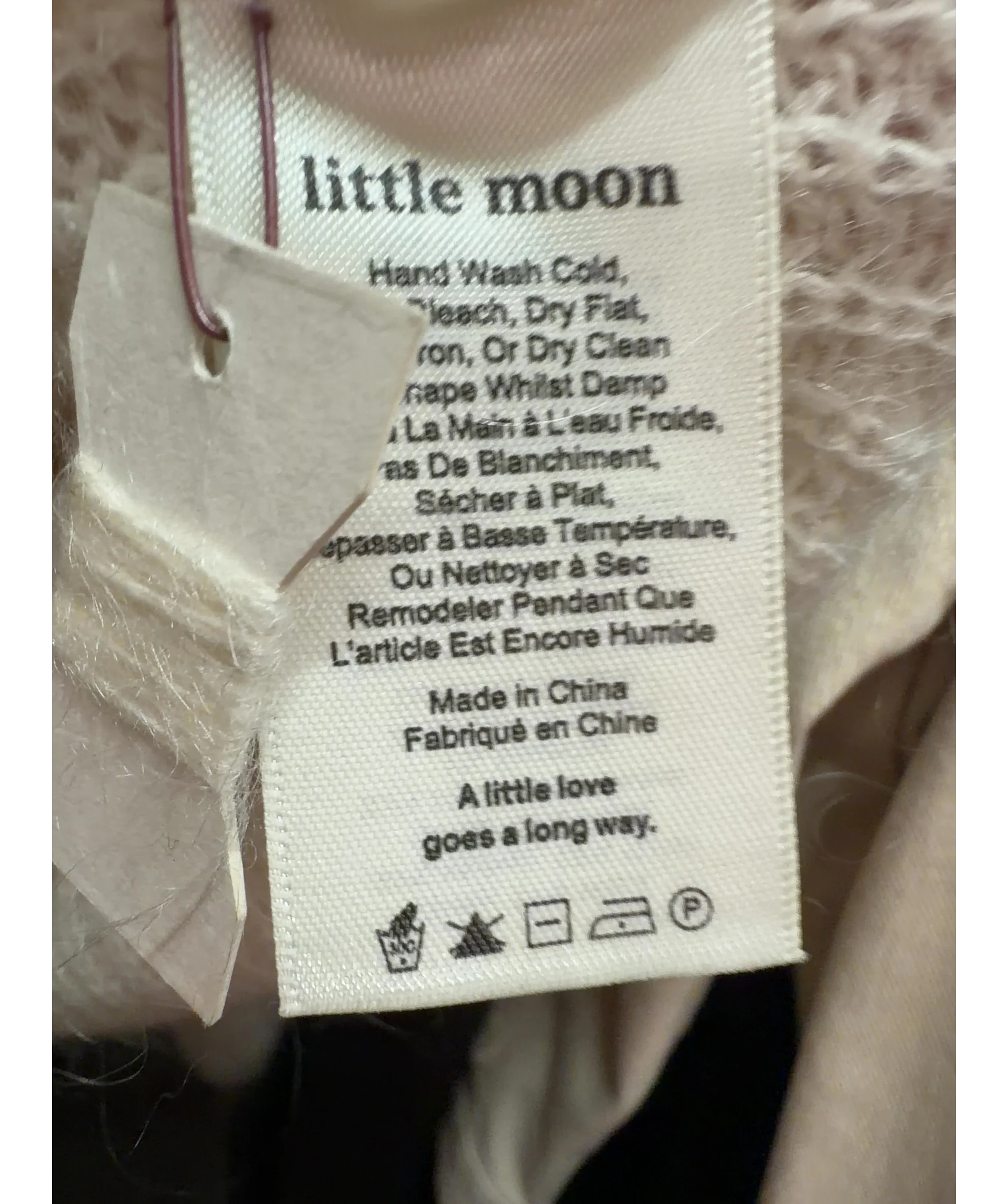 little moon Cream Colour, size UK XXS — label