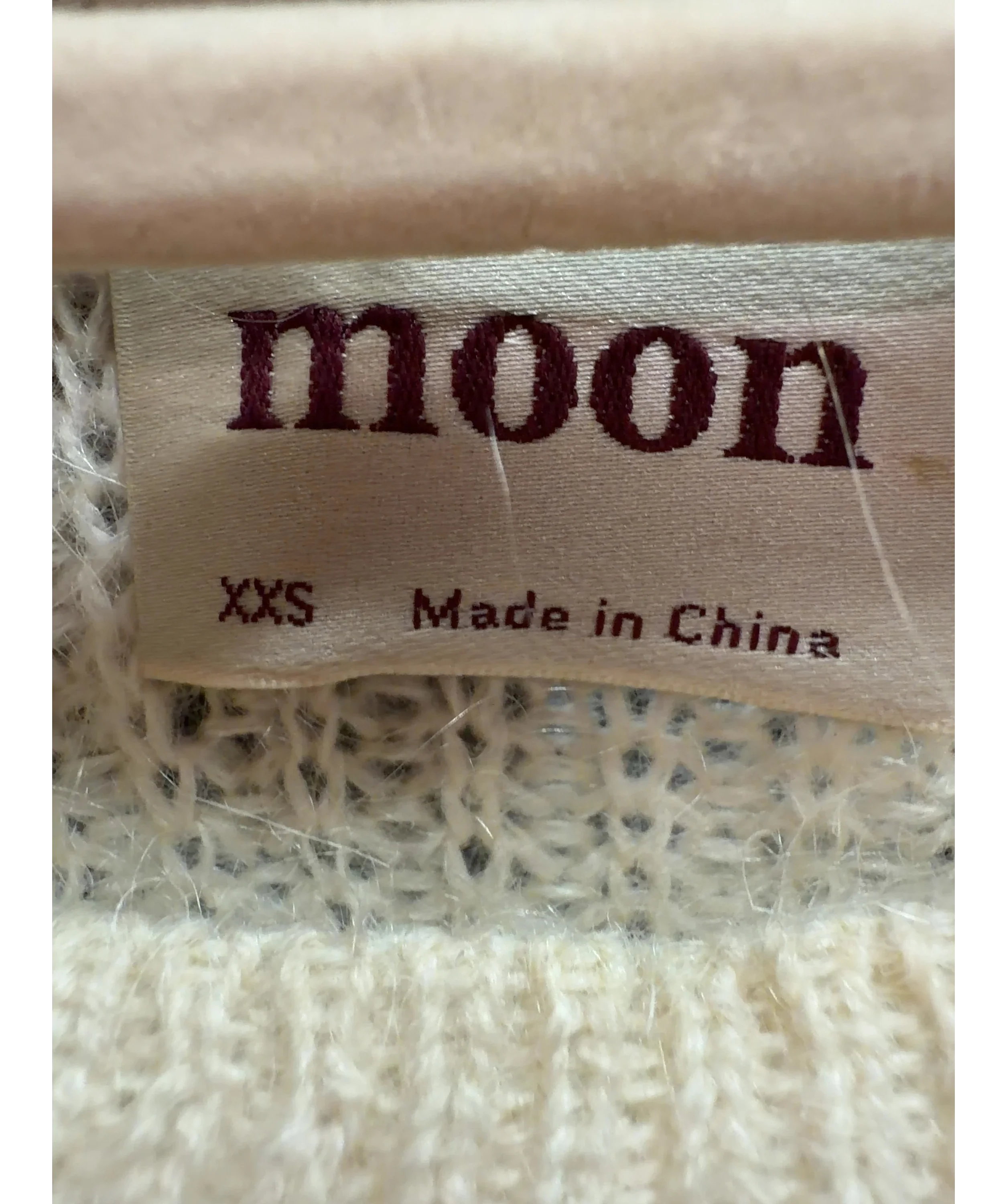 little moon Cream Colour, size UK XXS — care label