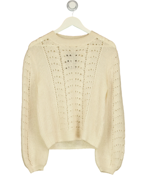 Little Moon Cream Pointelle Sweater UK XXS
