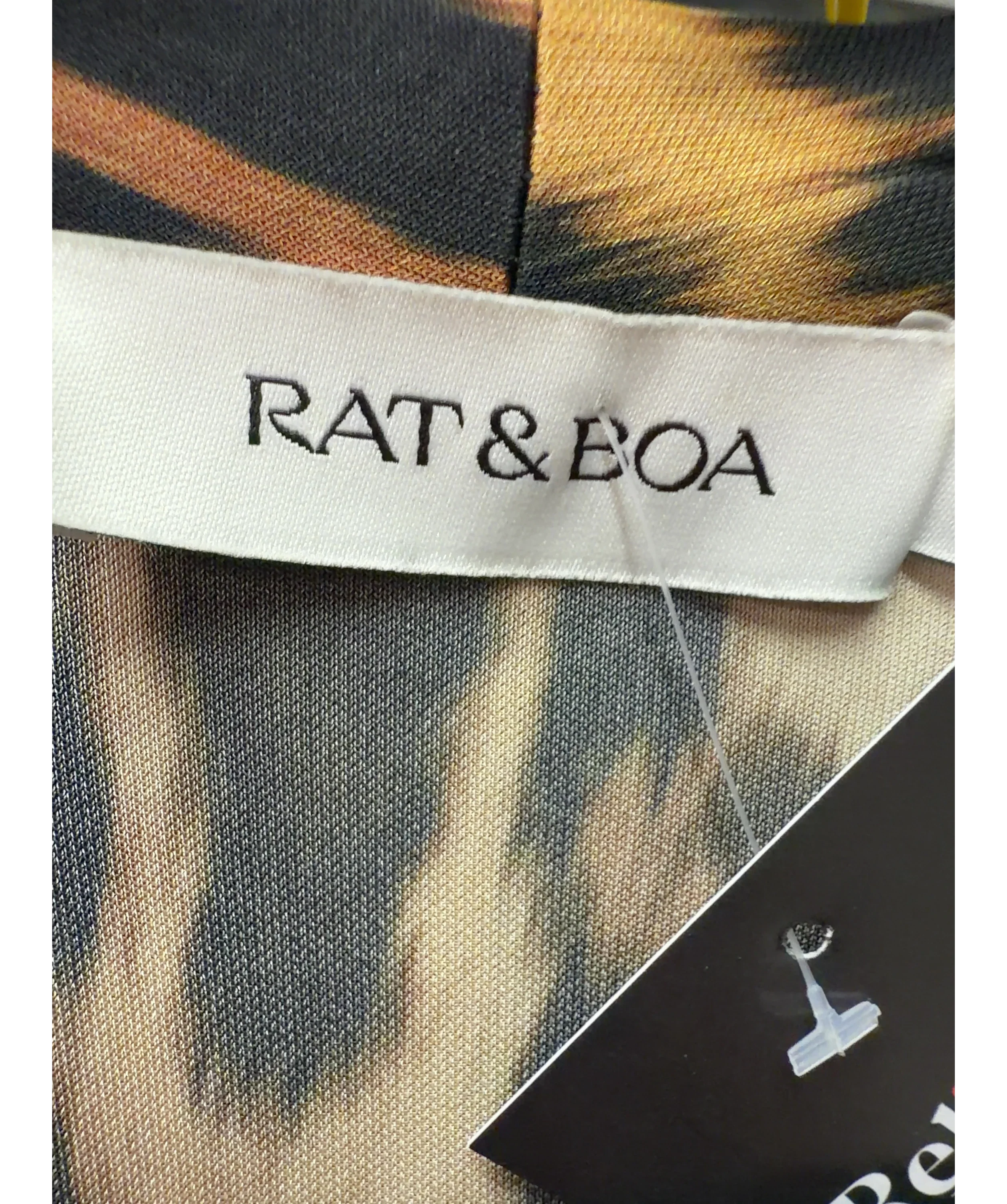 Rat & Boa Brown Sozzani Dress, size UK S — detail