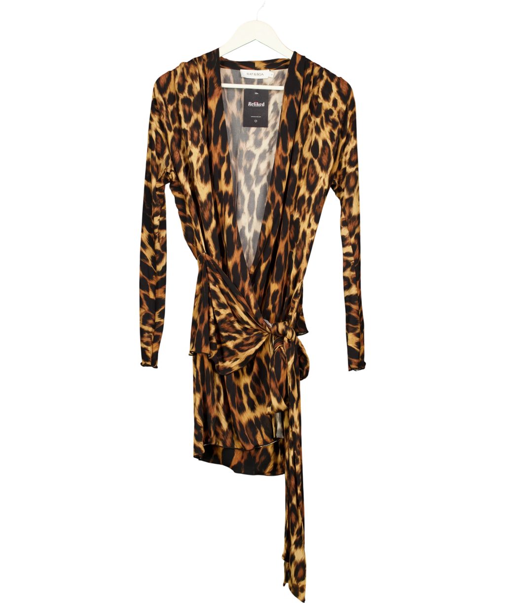 Rat & Boa Brown Sozzani Dress, size UK S — front