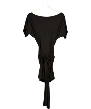 Of Planet Earth Black Draped Dress UK 8