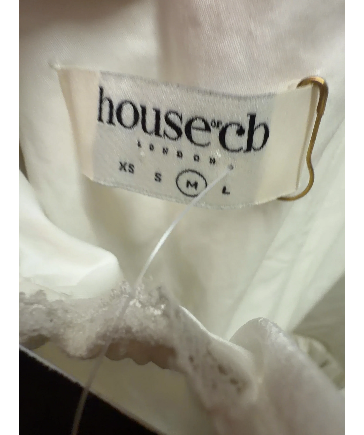 House of CB White Pietra, size UK M — detail