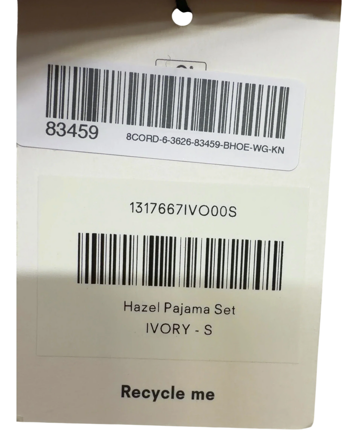 Reformation Hazel Pajama Set Cream UK S — Extra shot