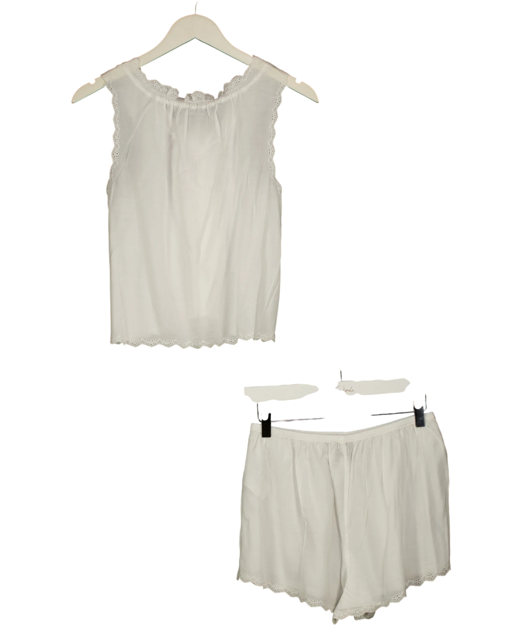Reformation Cream Hazel Pajama Set, size UK S — back