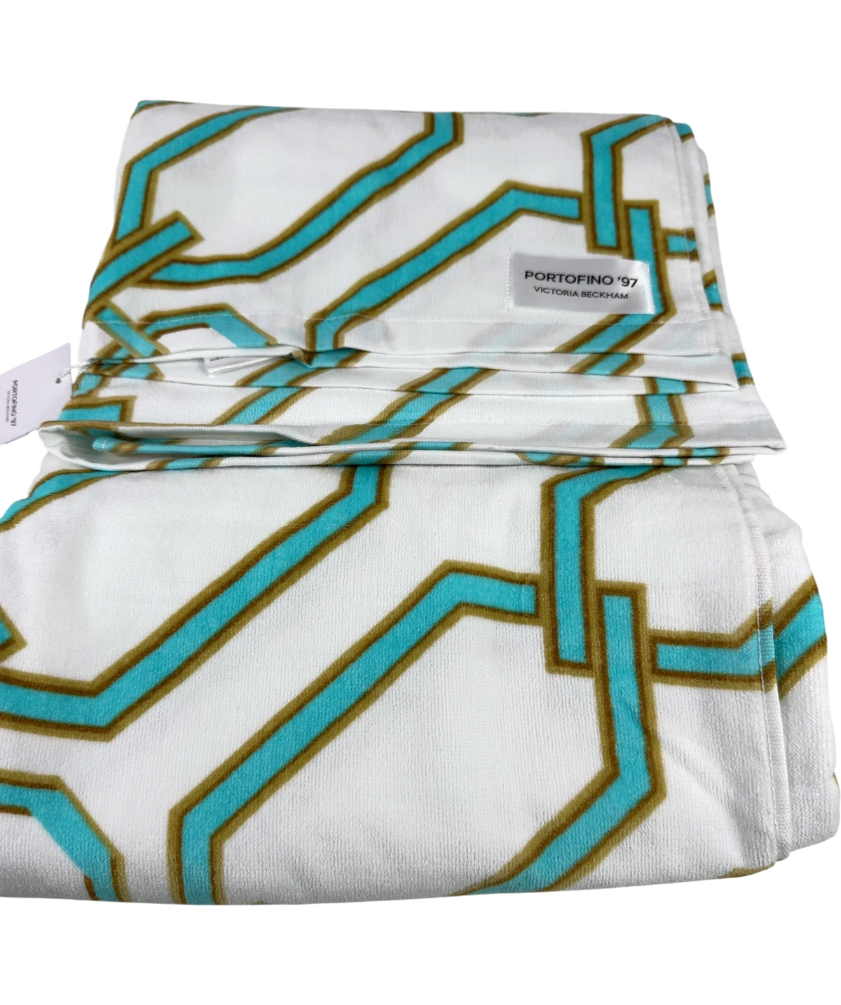 Victoria Beckham White Portofino '97 Beach Towel — front