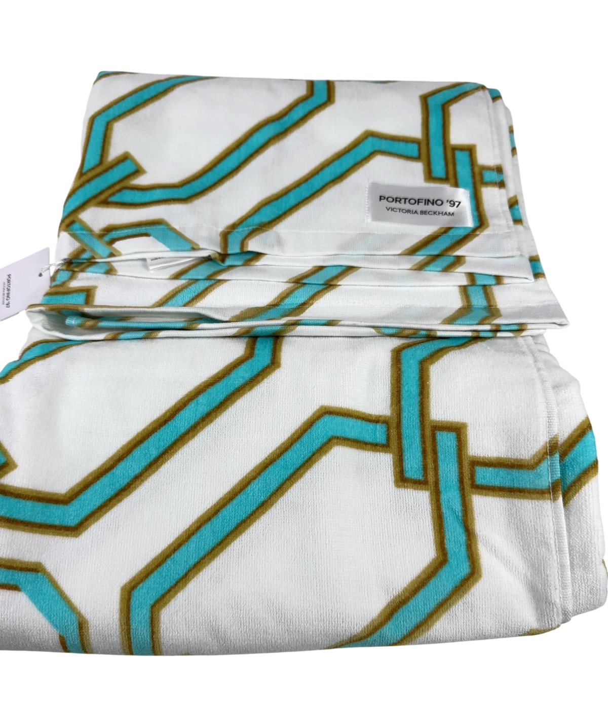 Victoria Beckham White Portofino '97 Beach Towel — back
