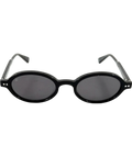 jimmy fairly Black oval sunglasses — front