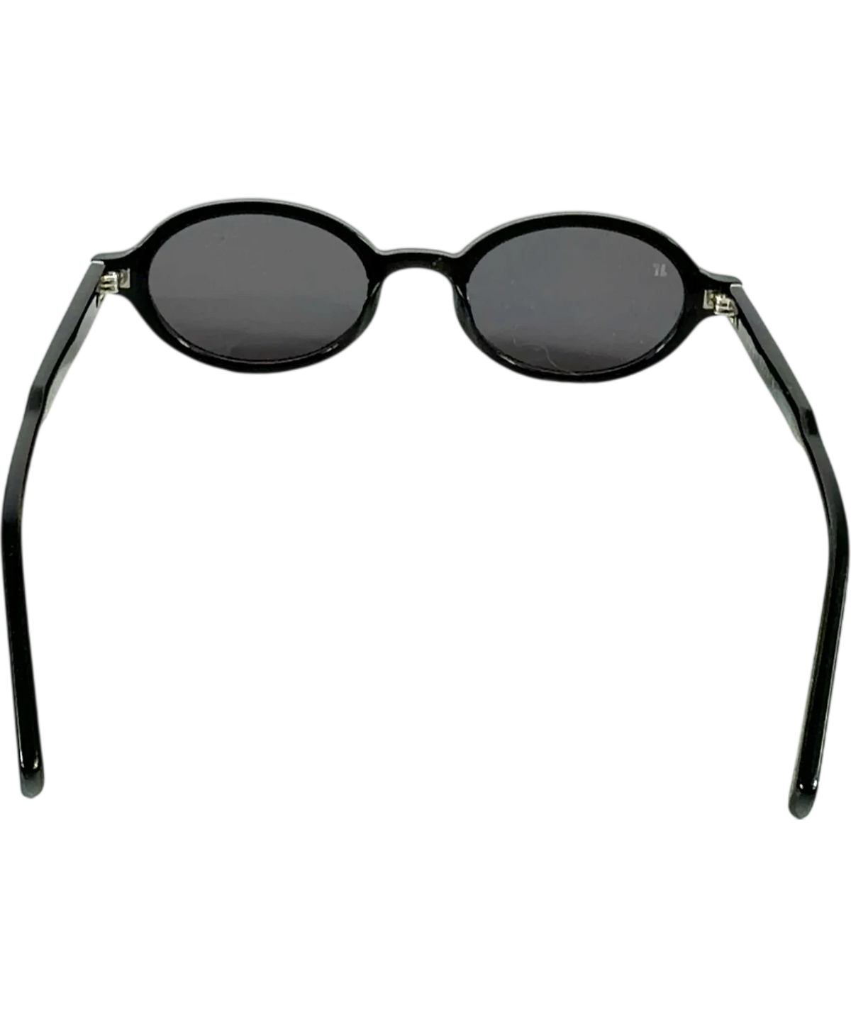 jimmy fairly Black oval sunglasses — back