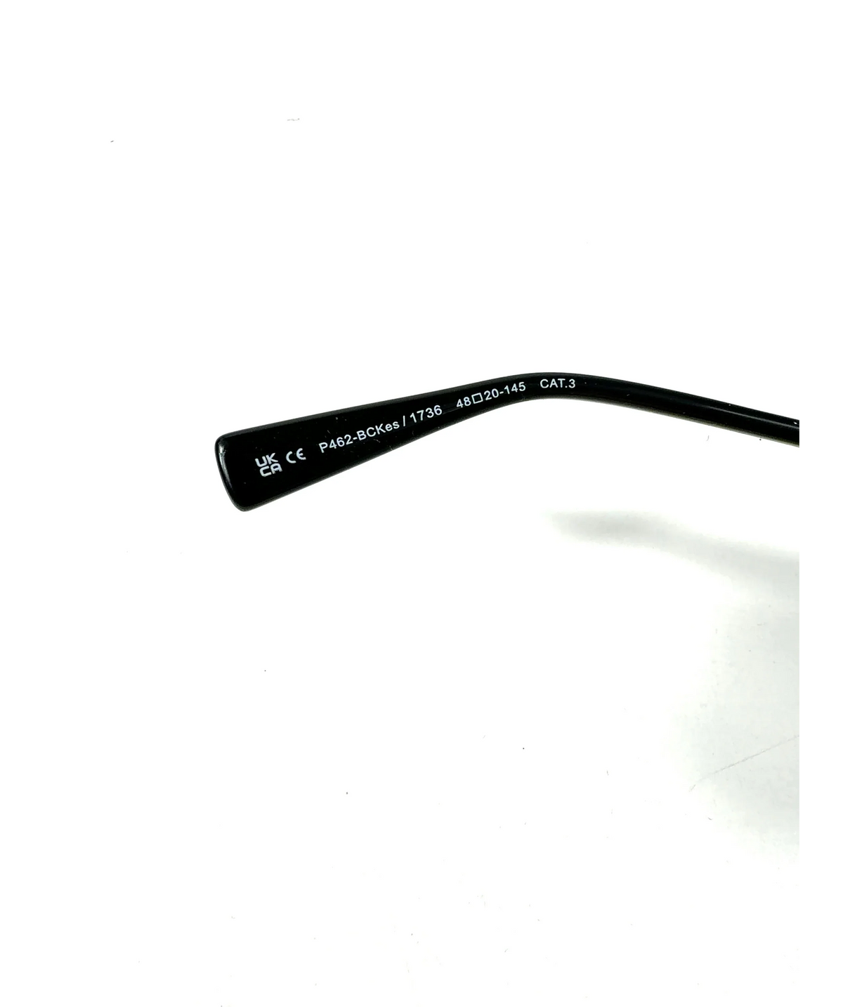 jimmy fairly Black oval sunglasses — label
