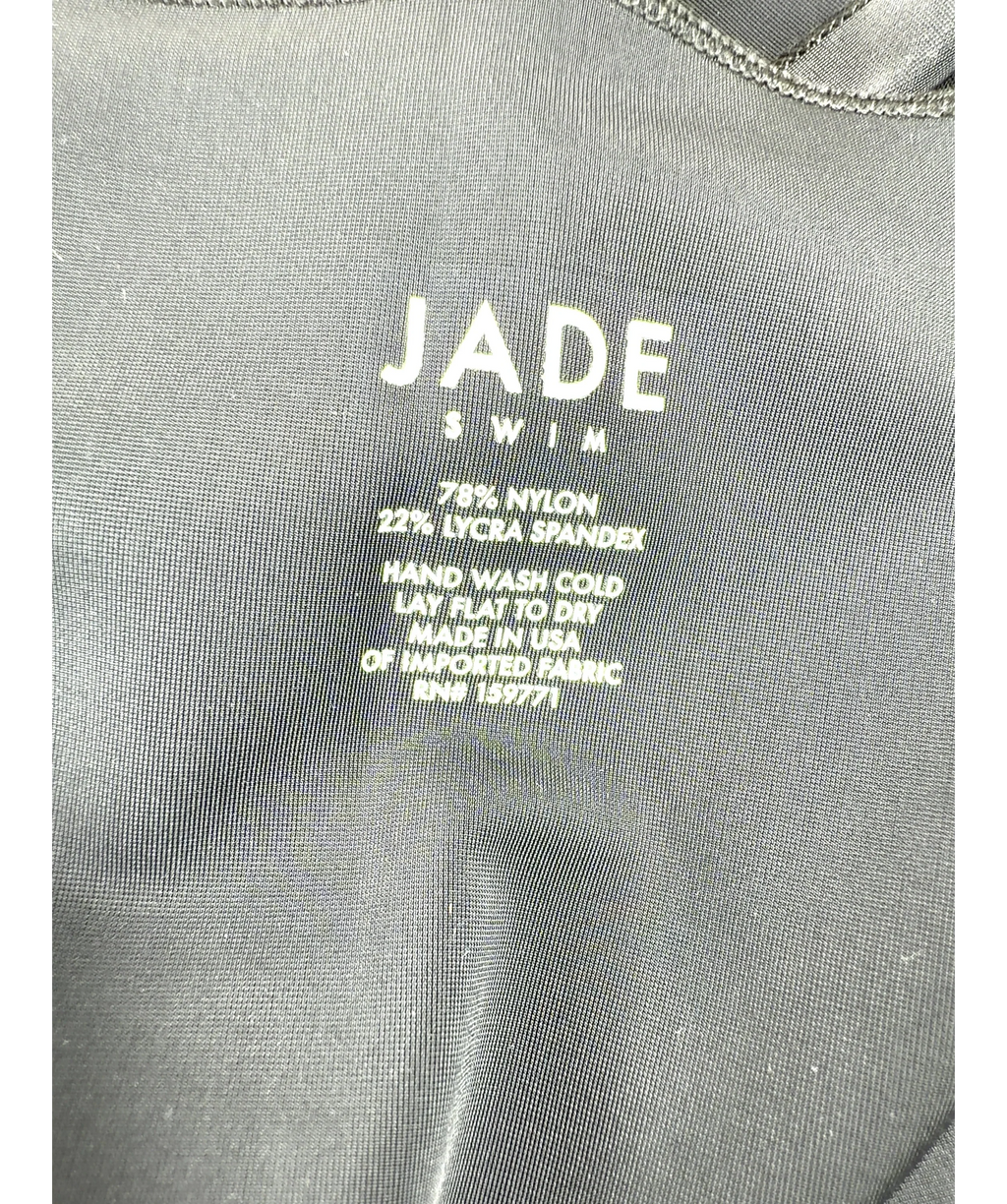 JADE SWIM Black Nyla Long Beach Cover-Up — care label