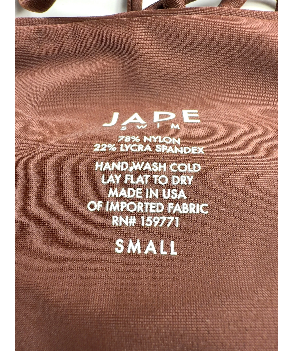 JADE SWIM Brown Colour, size UK S — care label