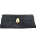 Neous Black Phoenix Suede Clutch Bag Black — front