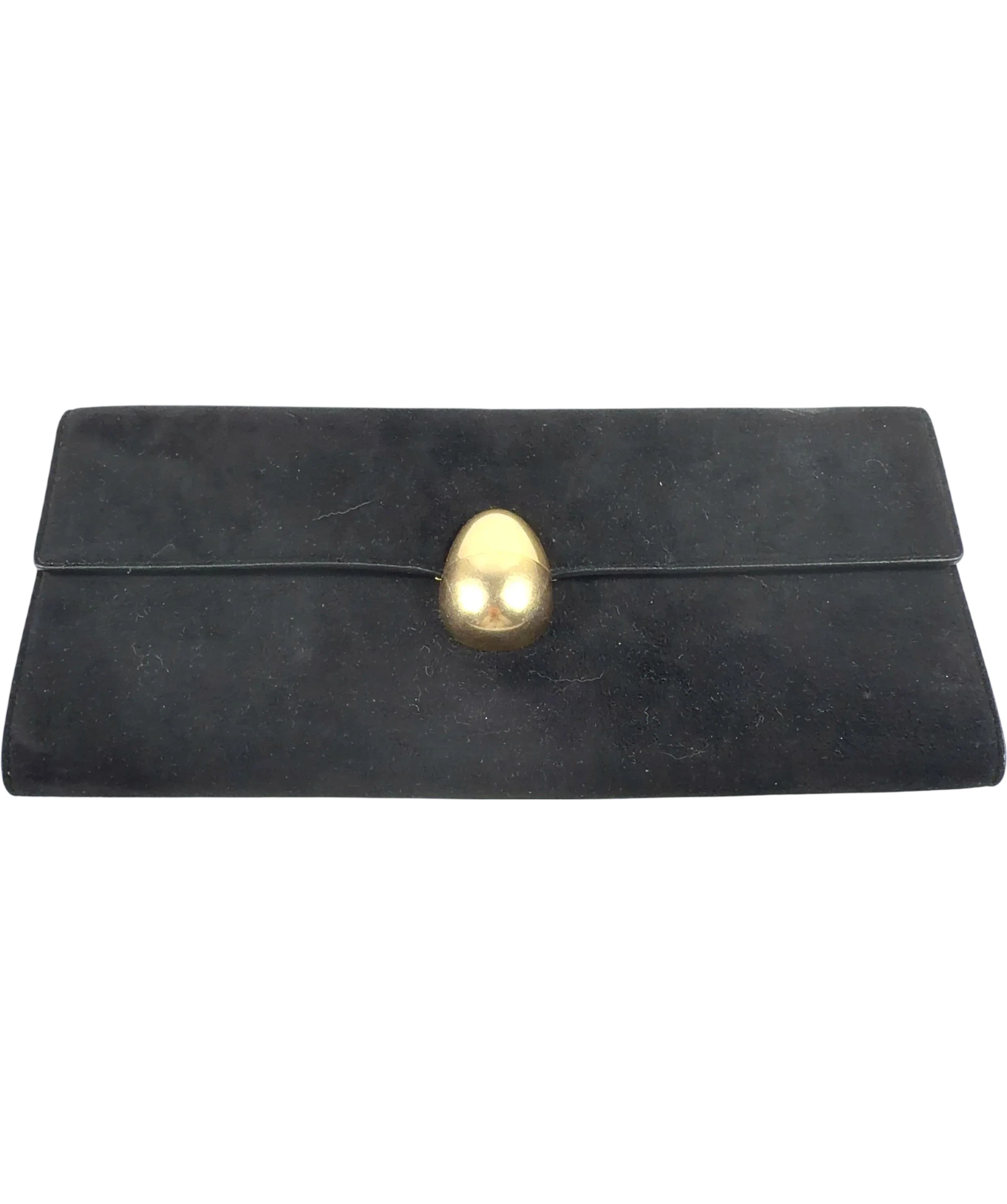 Neous Black Phoenix Suede Clutch Bag Black — front