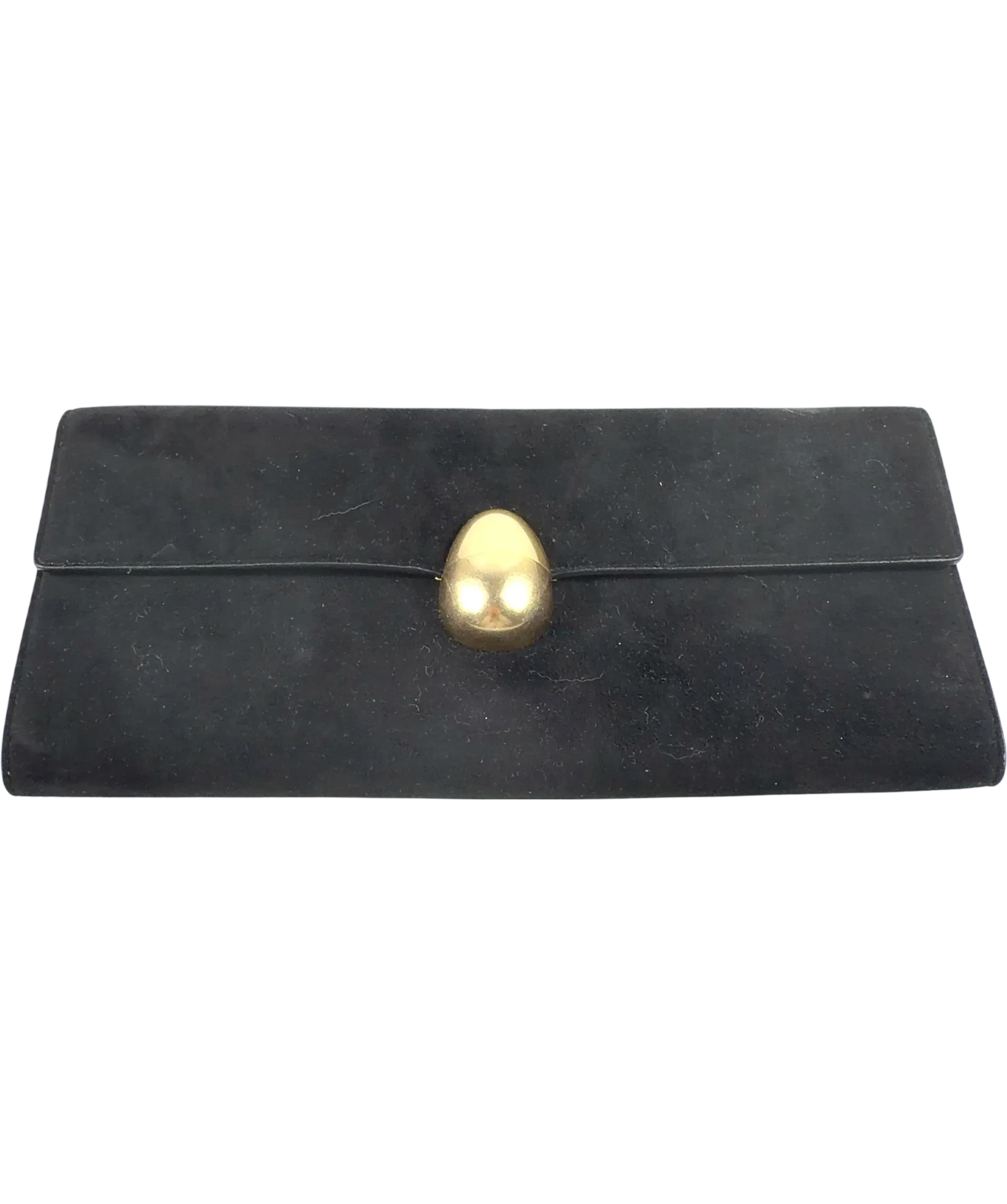 Neous Black Phoenix Suede Clutch Bag Black — front