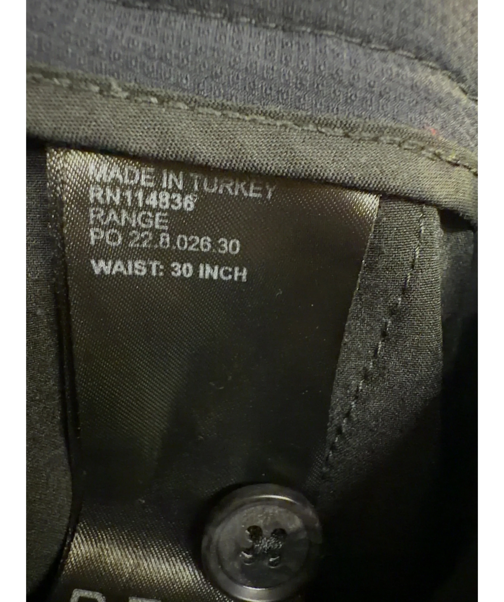 REISS Black Colour, size W30 — care label