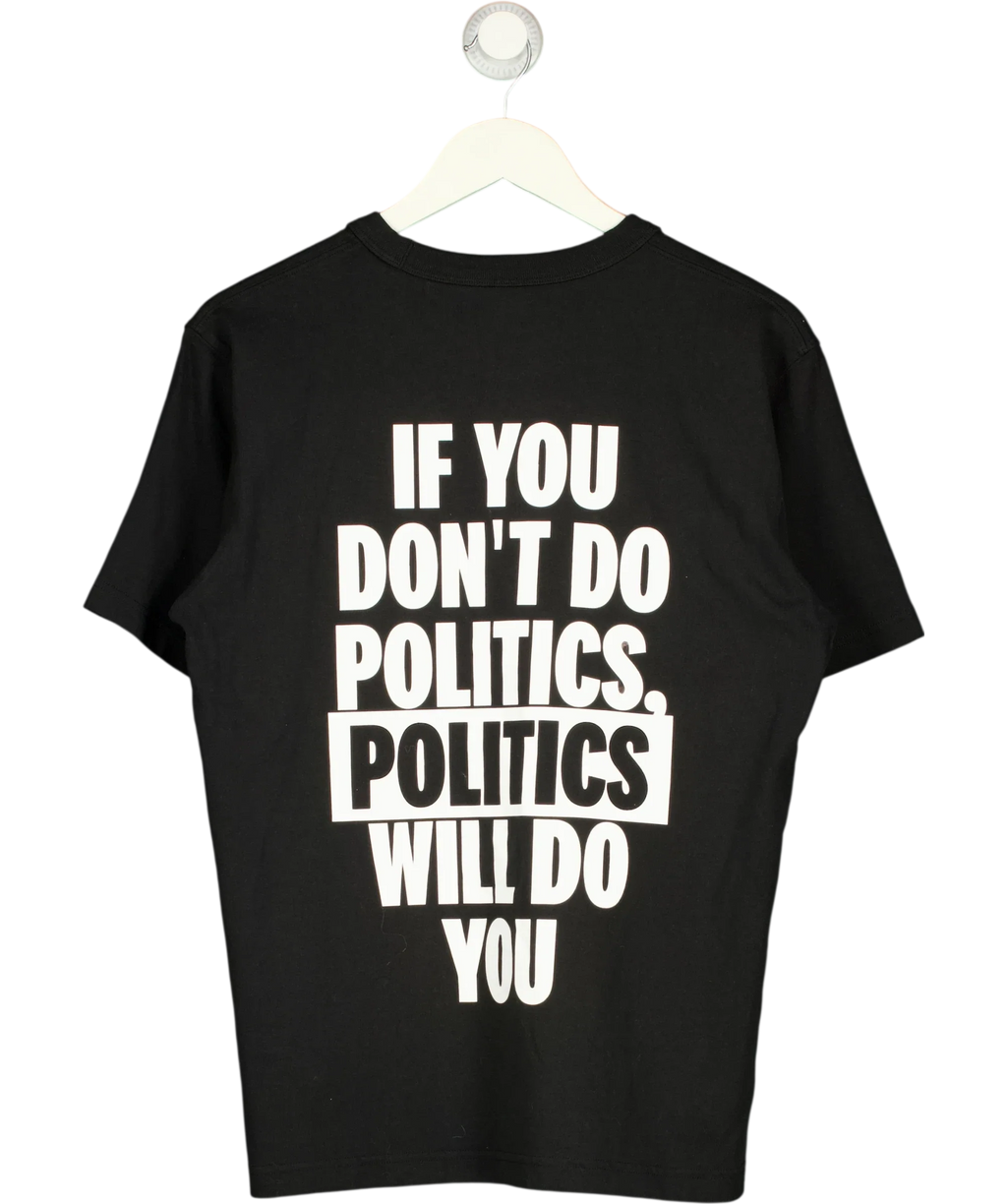 Uniqlo Black My Life My Say campaign slogan t-shirt, size UK S — back