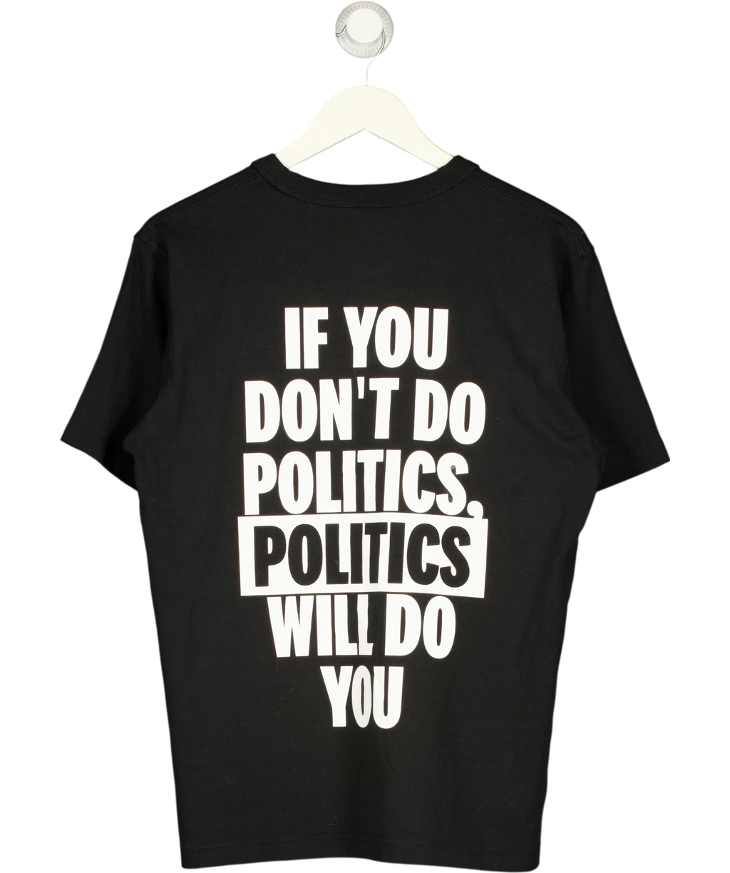 Uniqlo Black My Life My Say campaign slogan t-shirt, size UK S — back