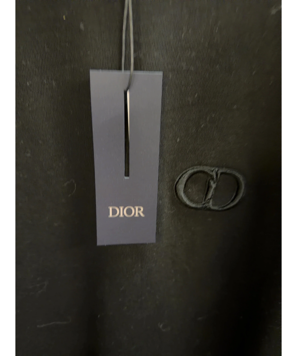 Dior CD Icon T-Shirt Black Embroidered UK L — Brand