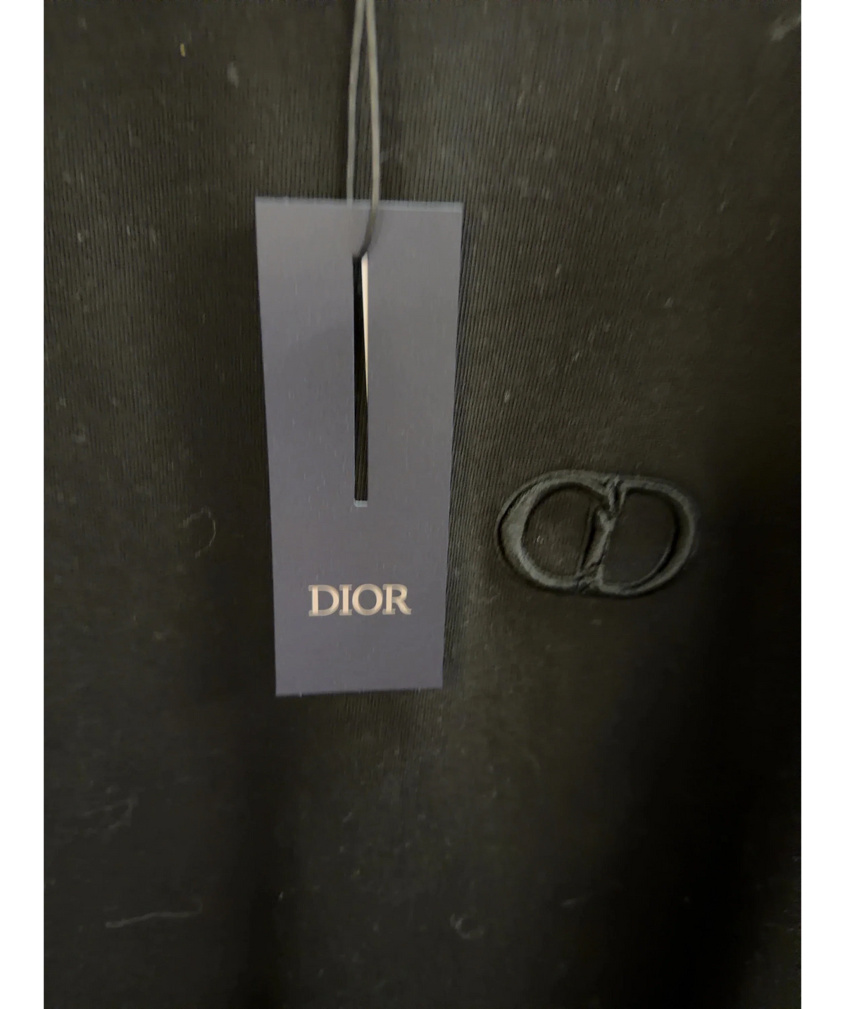Dior CD Icon T-Shirt Black Embroidered UK L — Brand