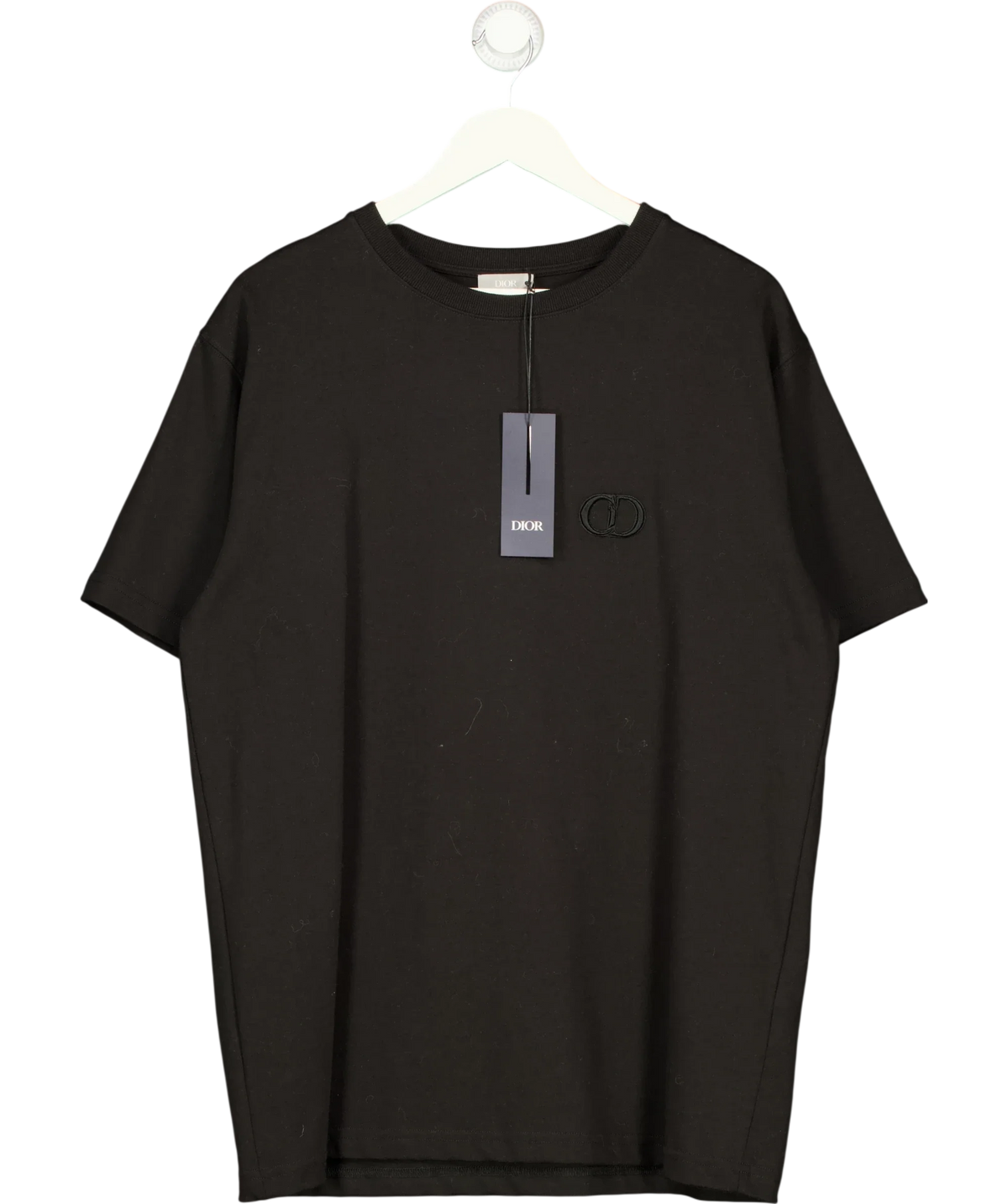Dior Black CD Icon T-Shirt, size UK L — front