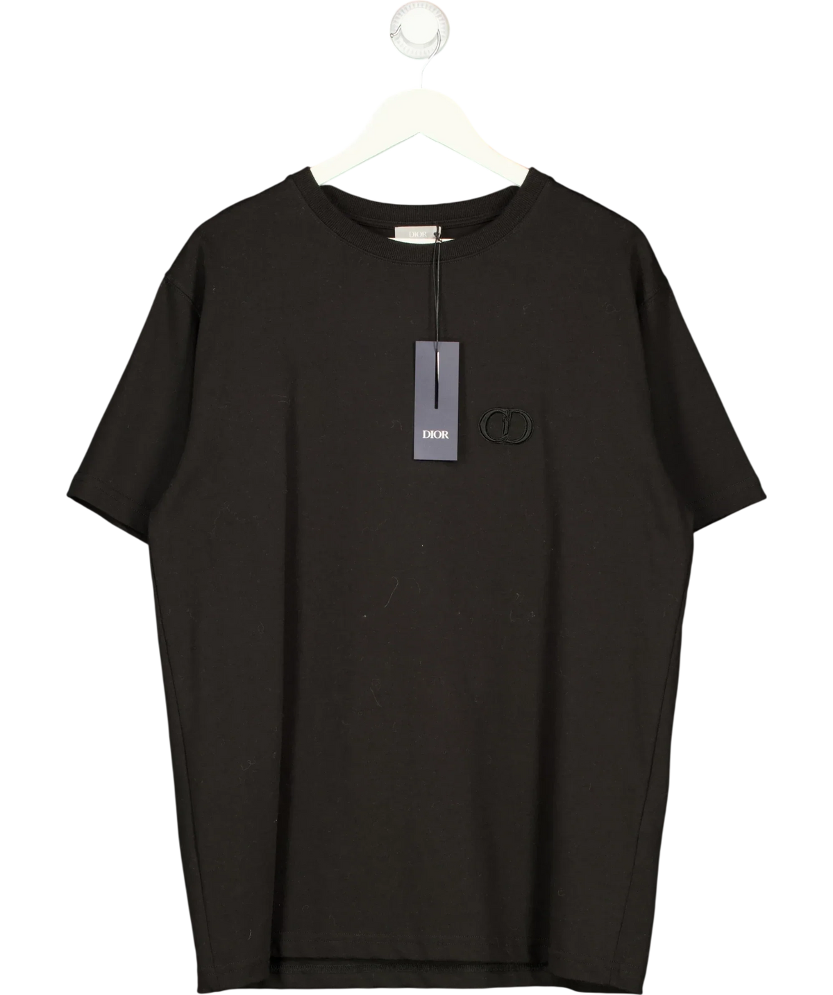 Dior Black CD Icon T-Shirt, size UK L — front