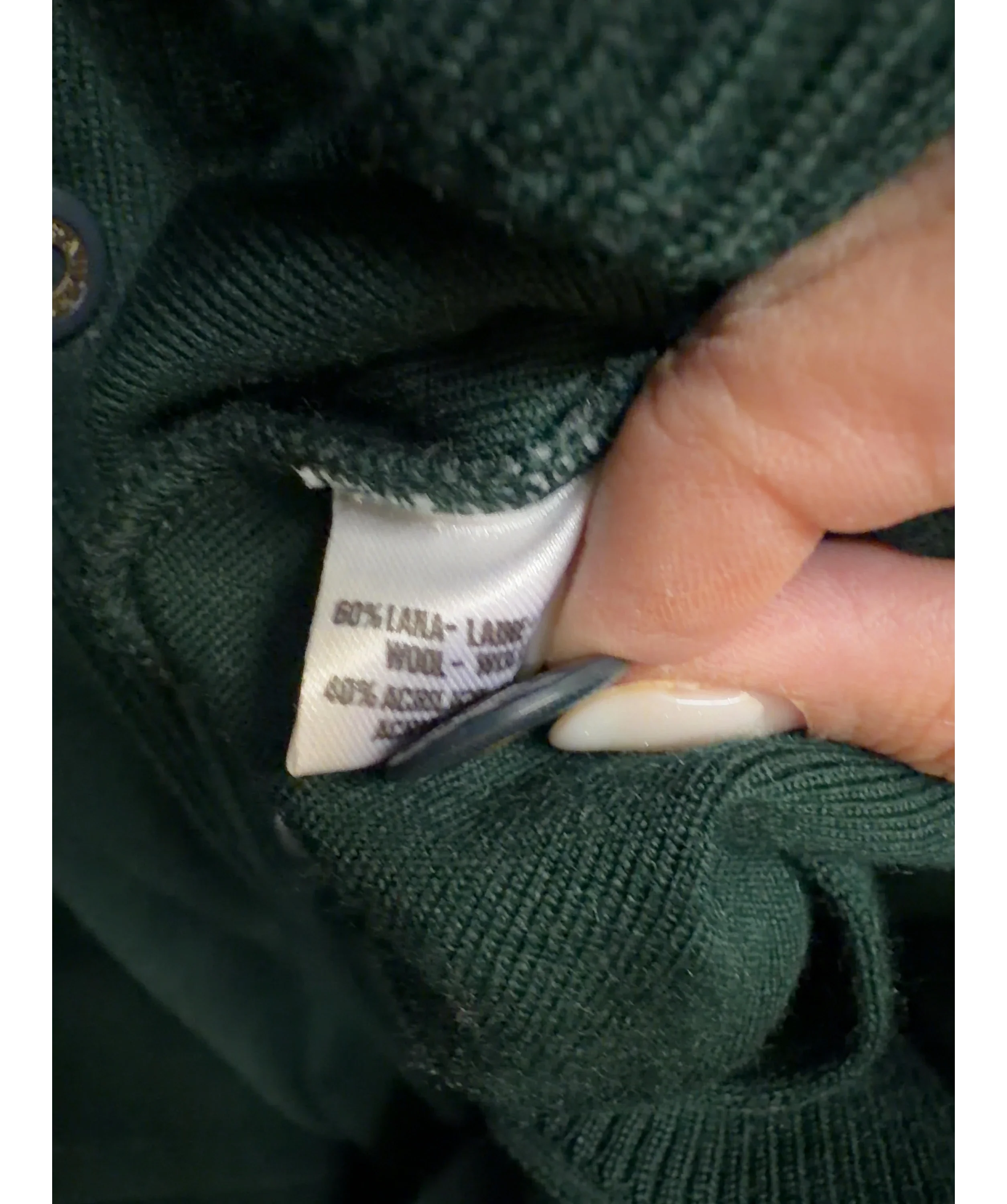 Paul & Shark Green Colour, size UK XL — label