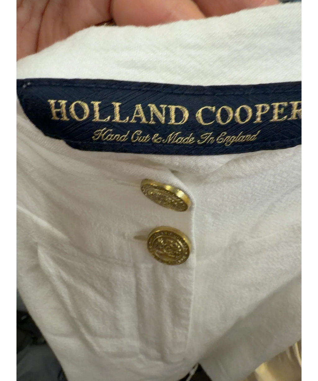 HOLLAND COOPER White Tailored Short, size UK 6 — detail
