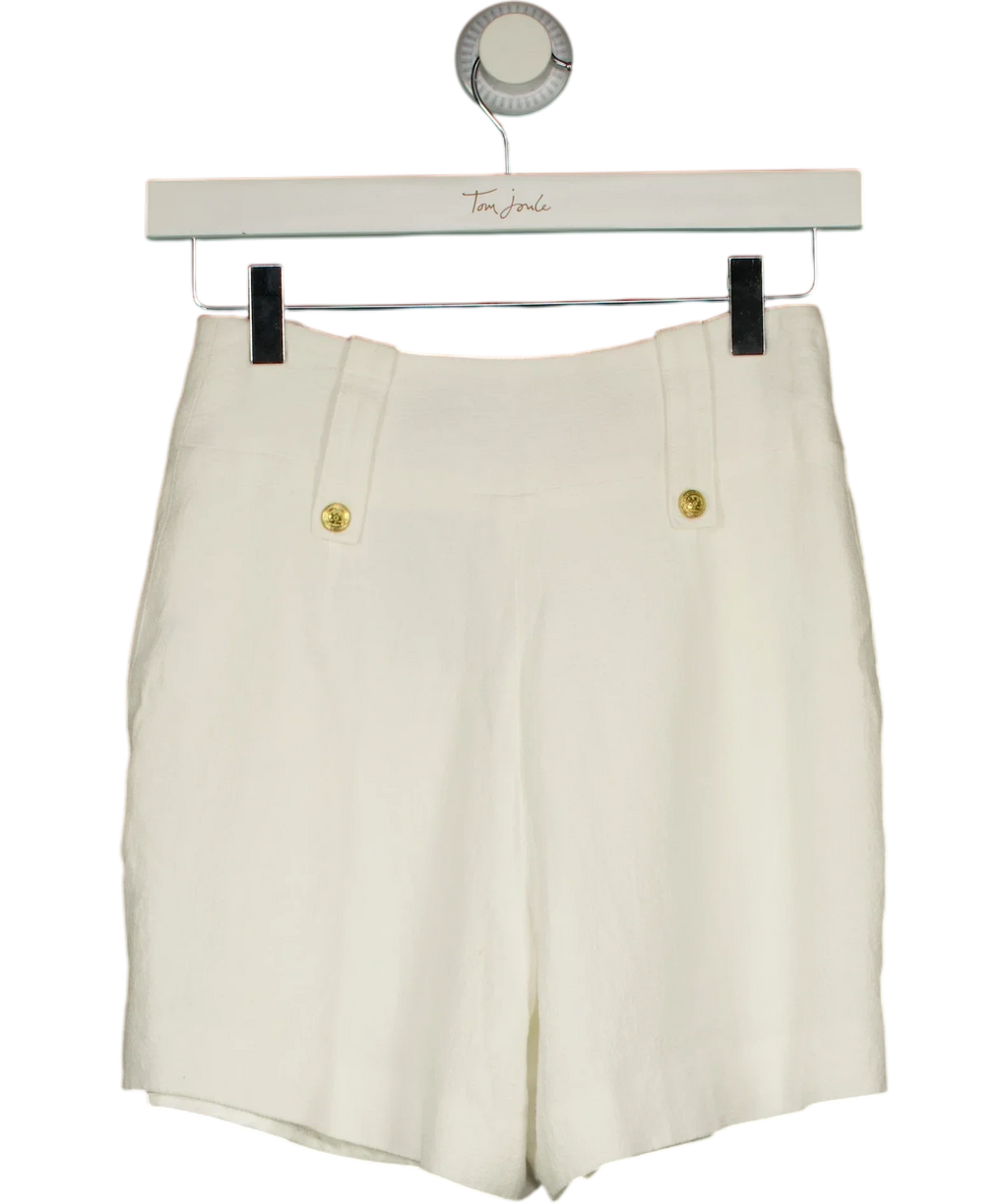 HOLLAND COOPER White Tailored Short, size UK 6 — back