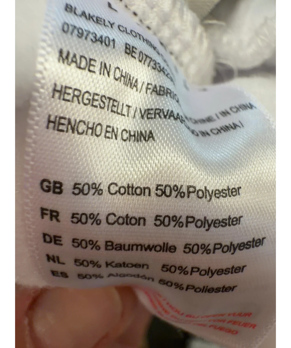Blakely White Basic Jogger Shorts, size UK S — label