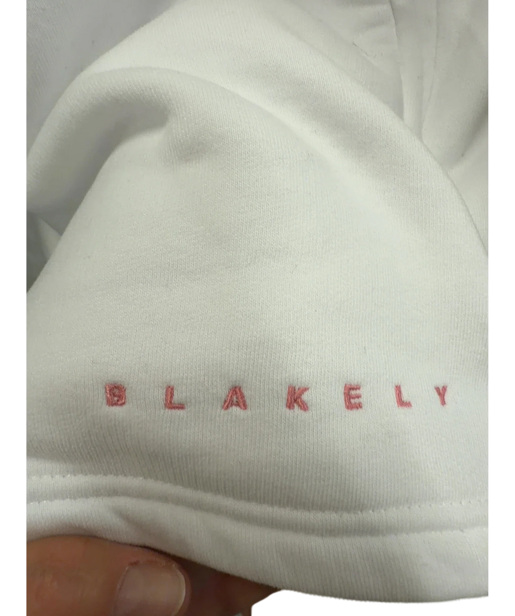 Blakely White Basic Jogger Shorts, size UK S — fabric detail