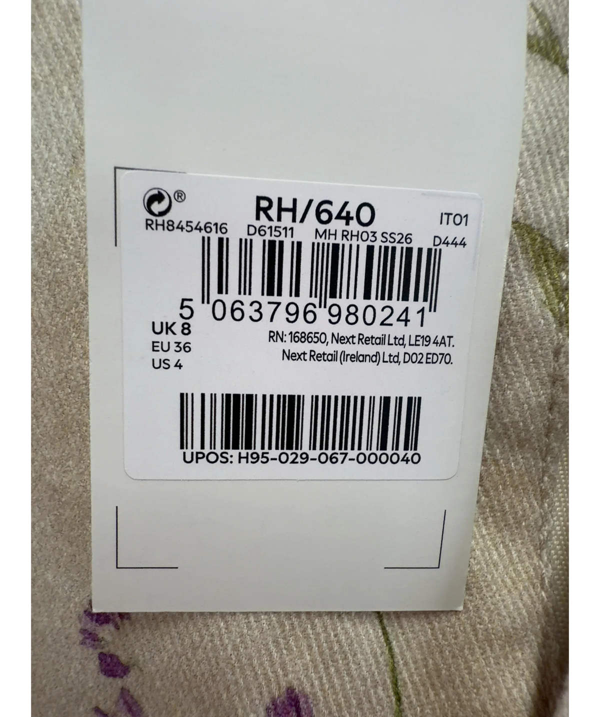 Friends like these Beige Colour, size UK 8 — label