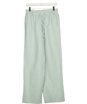 Superdry Cotton Stripe Trousers Green White UK 10