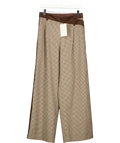 LOUNGE Brown Houndstooth Trousers, size UK S — front
