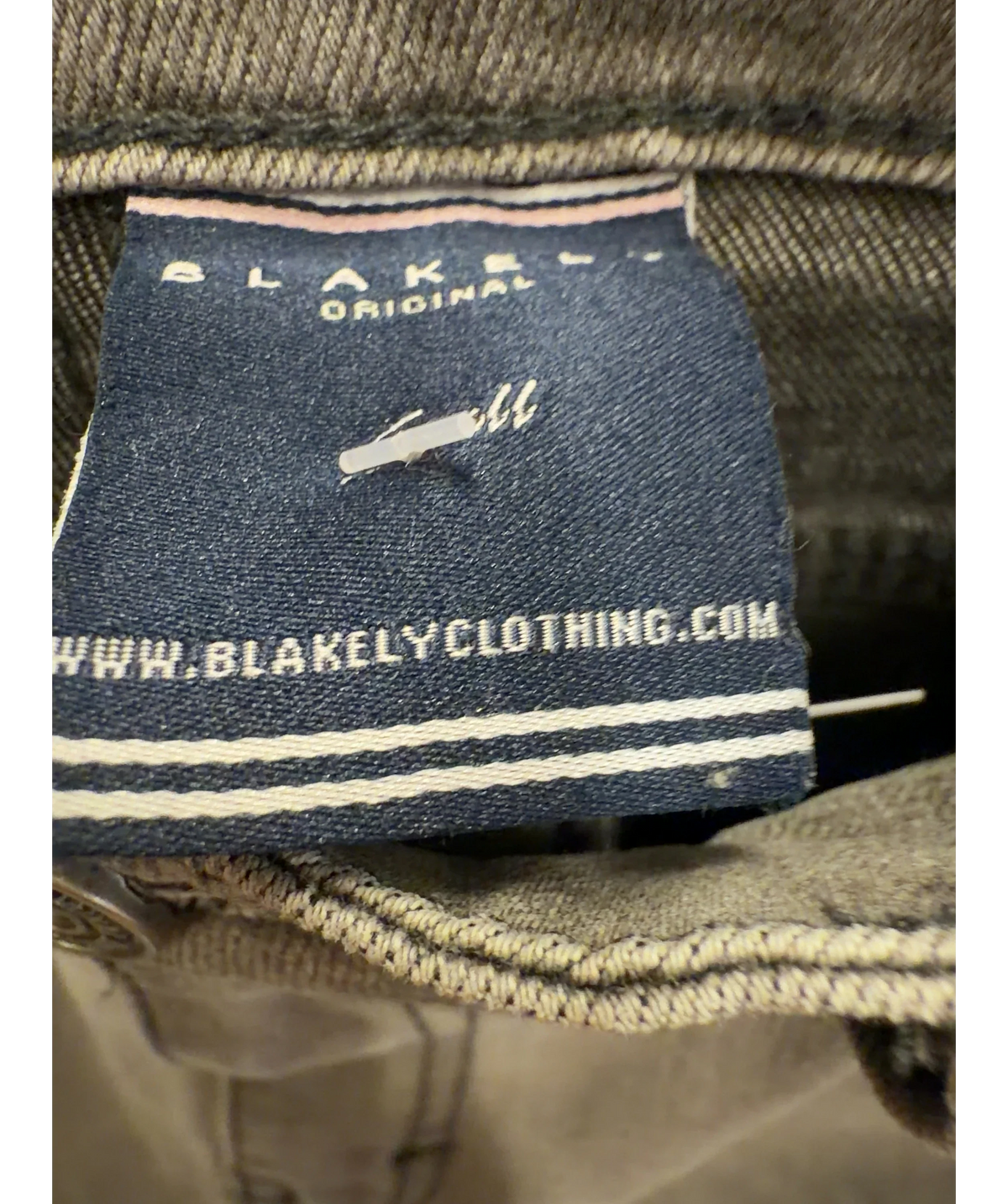 Blakely Grey Colour, size UK S — label