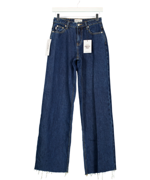 Princess Polly Darla Low Rise Straight Jean Blue UK 6