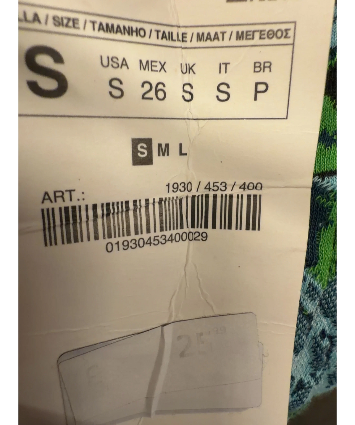 ZARA Blue Colour, size UK S — label