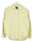 Crew Clothing Yellow Linen Blend Shirt, size UK 8 — front