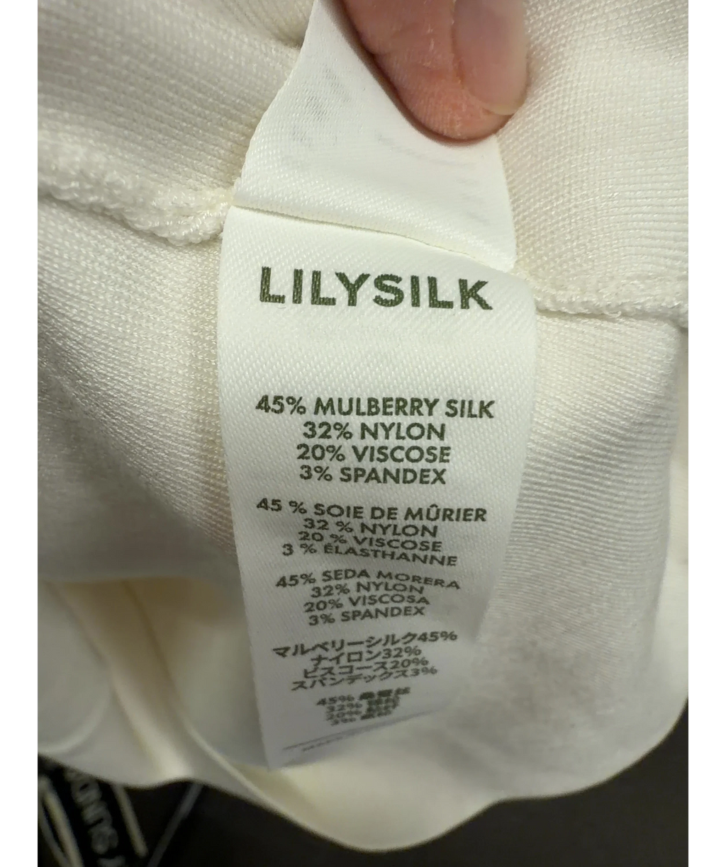 LILYSILK Cream Colour, size UK XS — label