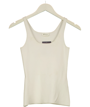 Lilysilk Cream Ribbed Tank Top UK XS