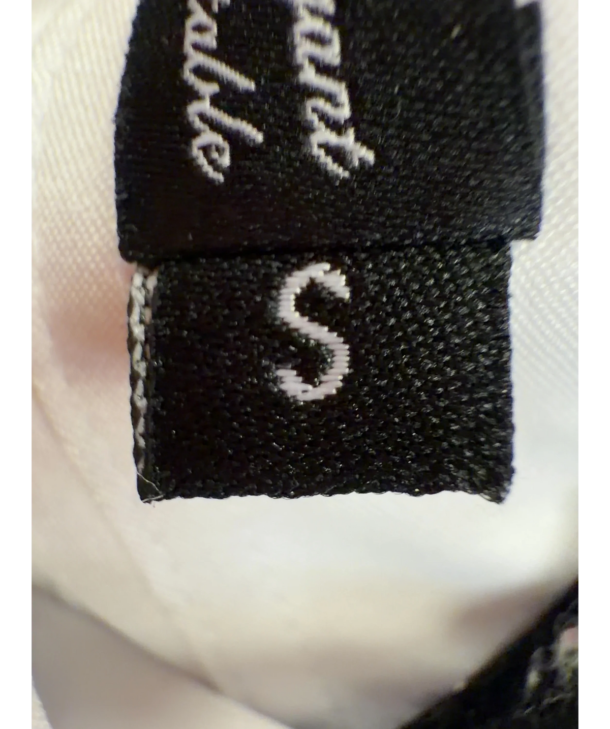 J.VER White Colour, size UK S — care label